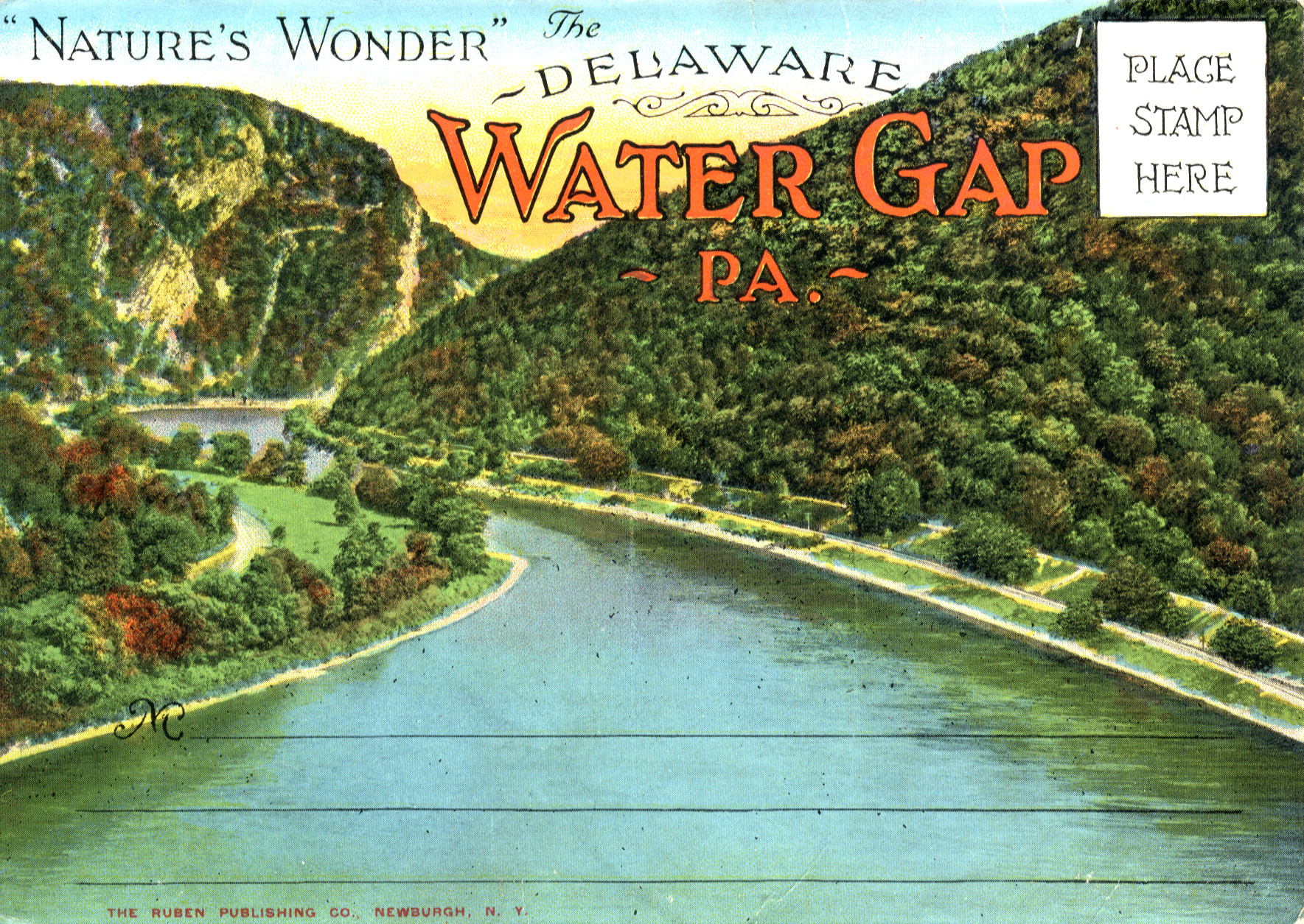 Delaware Water Gap postcard