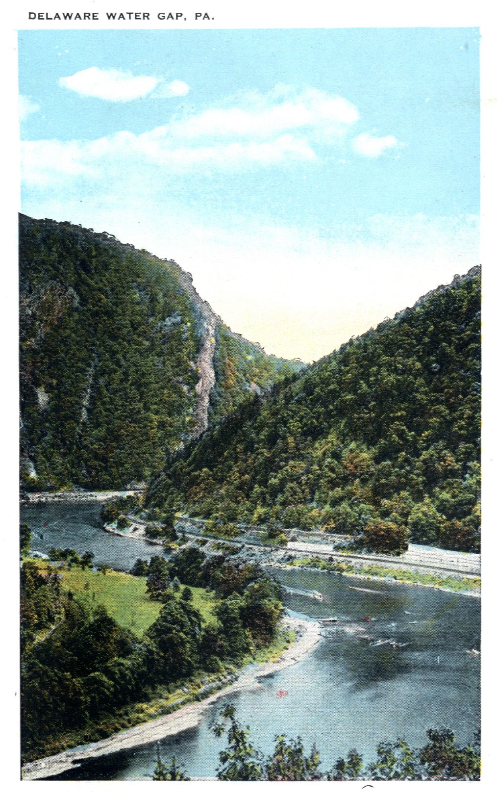 Delaware Water Gap postcard