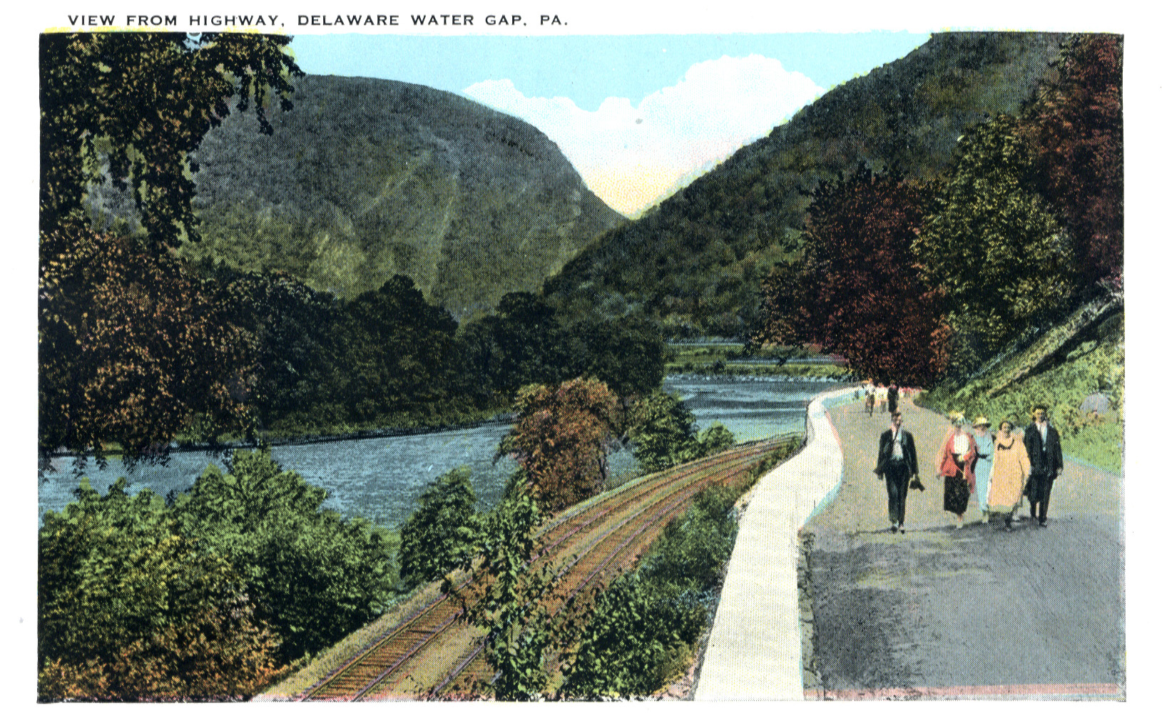 Delaware Water Gap postcard