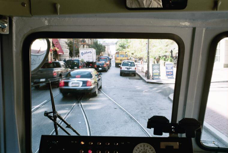 view from the operator's seat