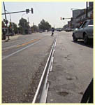 worn rail at Broad and Girard