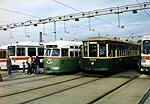 8534, PCC 2168 and K-cars at Elmwood.