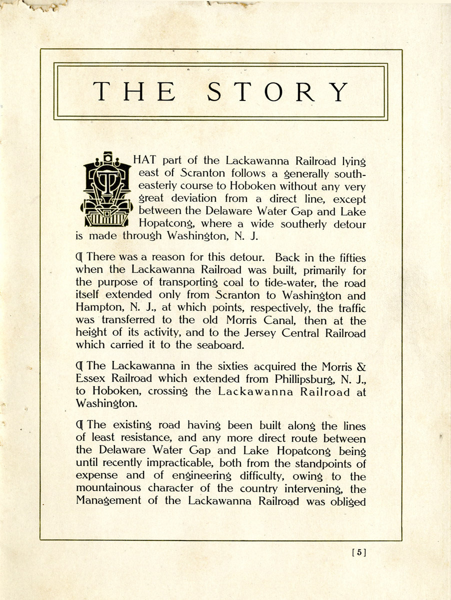 Lackawanna Cutoff 1911 brochure