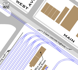 Riverside track map